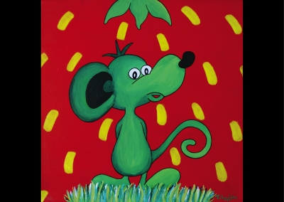 "Une Souris verte" (30/30 cm)